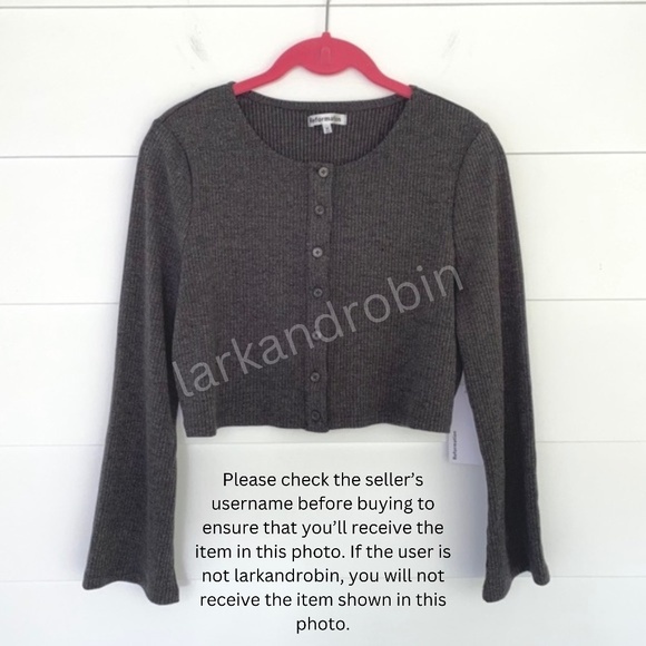 NEW Reformation Niko Set Iron Medium - Picture 7 of 17